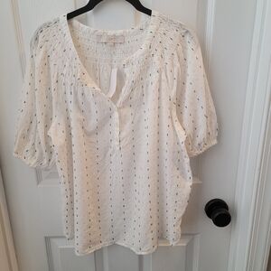 NWT Cream Top